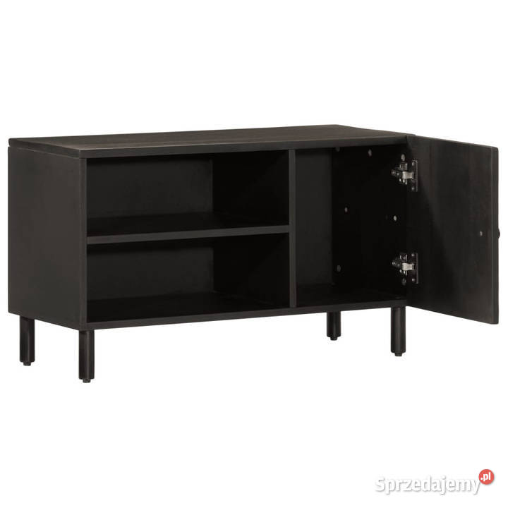 Szafka pod telewizor czarna 80x31x46 lite drewno RTV Szafki Warszawa