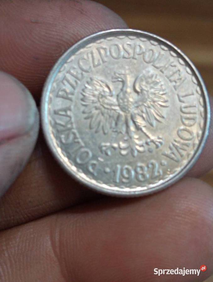 Sprzedam monete 1 zloty 1982 nierowny rant Numizmatyka