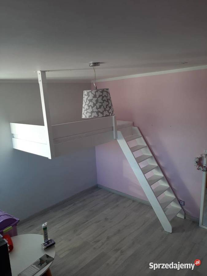 Łóżko na antresoli 120x200 lite drewno Poznań