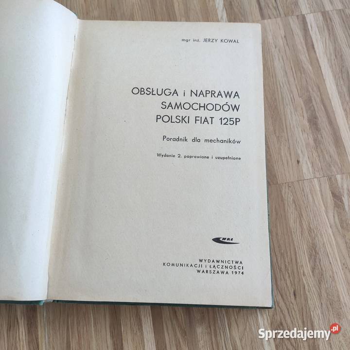 Obsługa i naprawa samochodów polski fiat 125p Kultura i Rozrywka Warszawa sprzedam