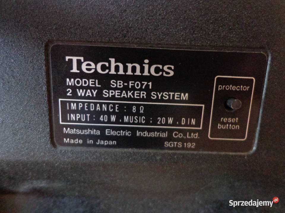 Kolumny TECHNICS SBF071 Kraków sprzedam