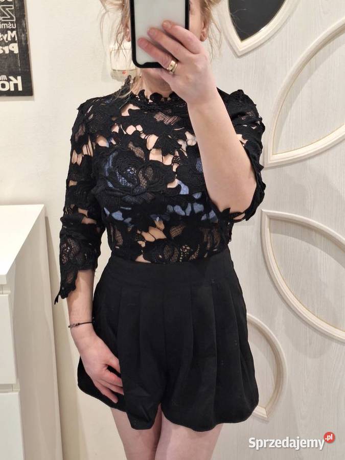 Czarny koronkowy kombinezon 36 kujawsko-pomorskie Bydgoszcz