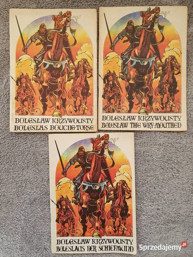 Bolesław Krzywousty zestaw 3 komiksów rózne Gdynia