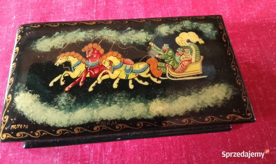 Rosyjska szkatułka Szkatułki i pudełeczka zachodniopomorskie Prusim