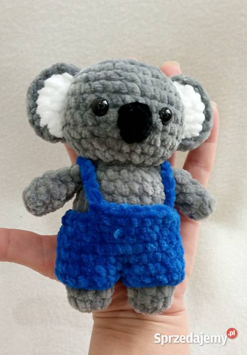 Miś koala wykonany na szydełku Łask