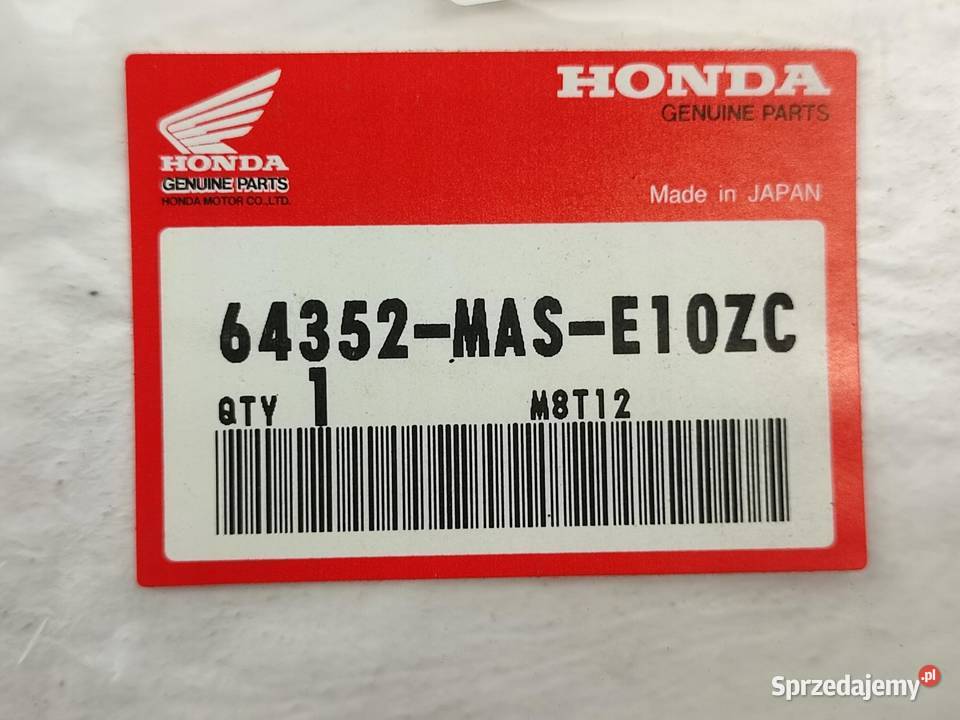 NAKLEJKA R NA BOCZEK L STR HONDA CBR900RR Tapicerki samochodowe sprzedam
