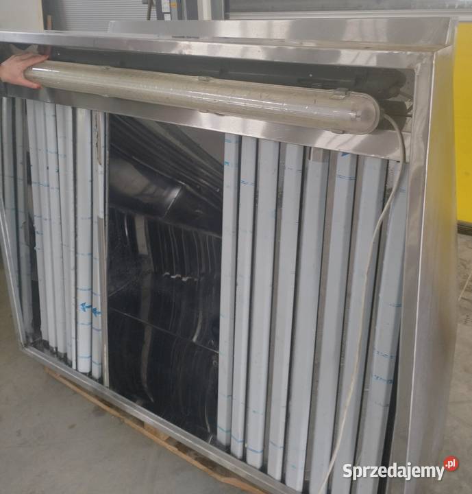 Okap trapezowy gastronomiczny 150x40x122 Słupia Kapitulna