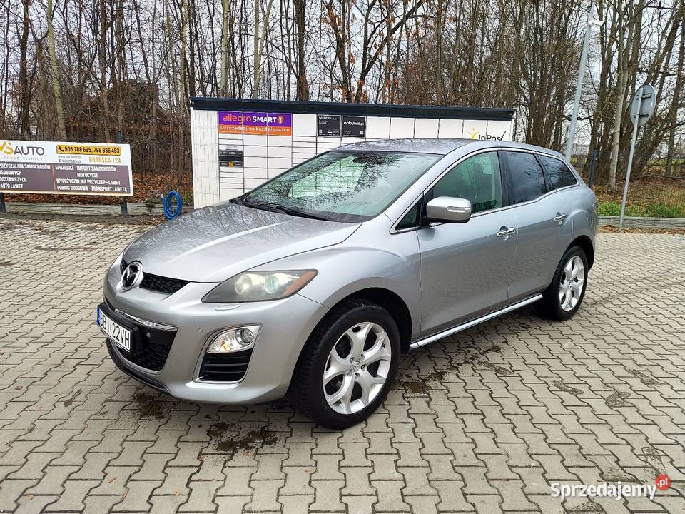 Mazda CX7 22 Dobrze wyposażona niski przebieg srebrny Bielsk Podlaski sprzedam