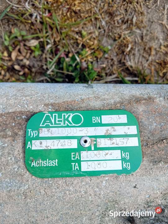 Ośka Alko Oś B1009 Hamowana Kalisz