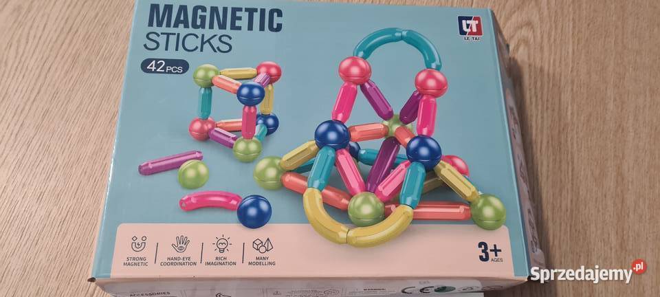 magnetyczne patyczki kulki 42 elementy Radom sprzedam