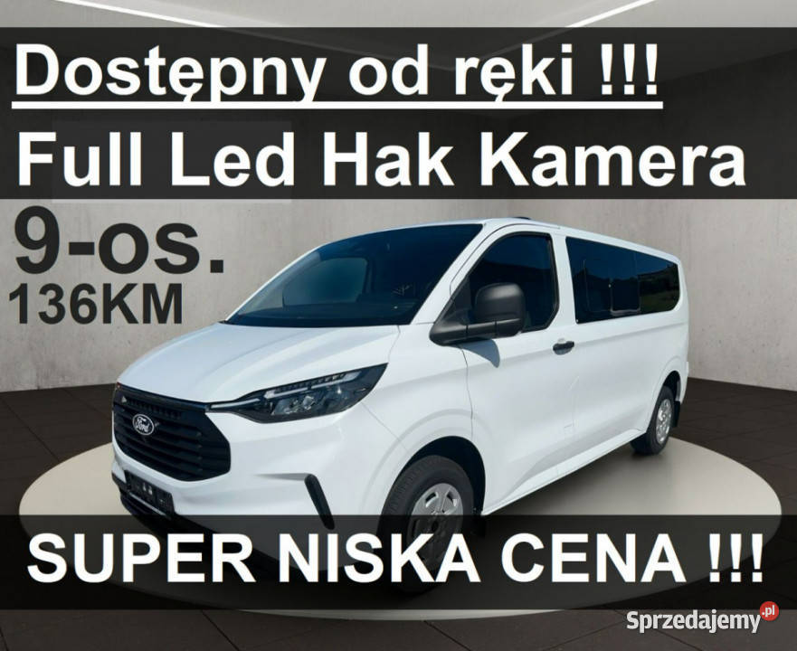 Ford Transit Custom Hak Full Led Ciemne Szyby L2 elektrochrom. lusterko wst. Szczecinek