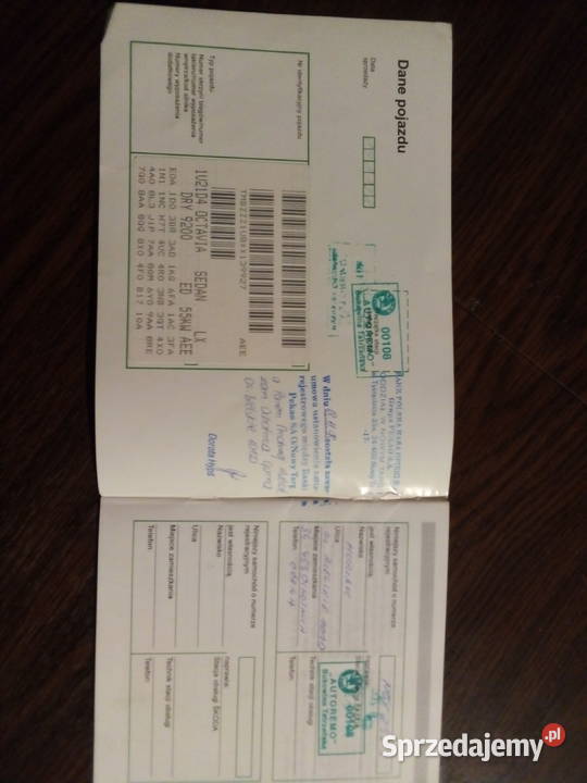 Instrukcji obsługi książka serwisowa Skoda Octavia