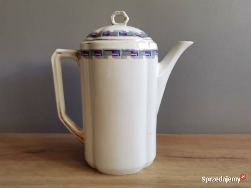 Stary przedwojenny dzbanek porcelana Art Deco