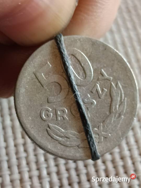 Sprzedam monetę 50 groszy 1957 lekka skrętka Chełm