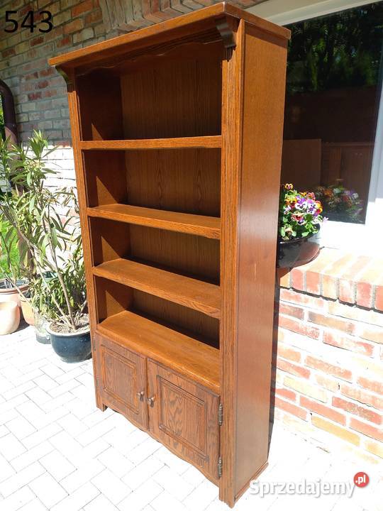 Regał na książki dębowy Biblioteka Szafka 543 Gawroniec