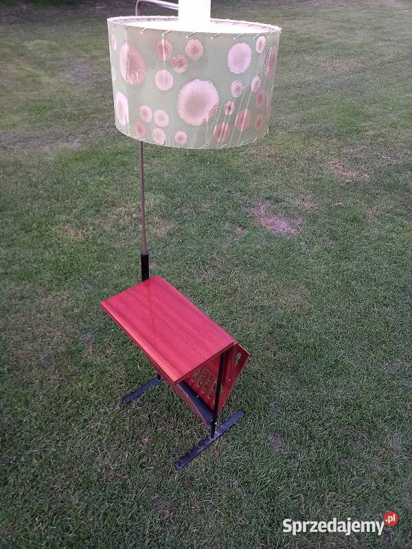 ORGINALNA lampa z PRL ze stolikiem miejscem na Lampy podłogowe Andrespol sprzedam