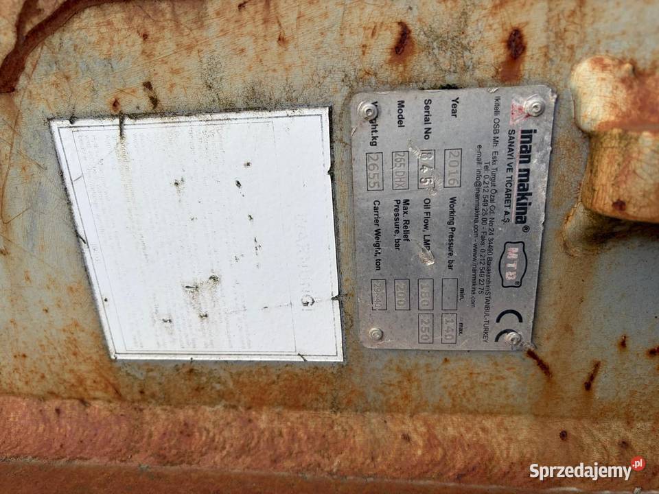 Młot hydrauliczny MTB 2650 Motoryzacja Bilcza