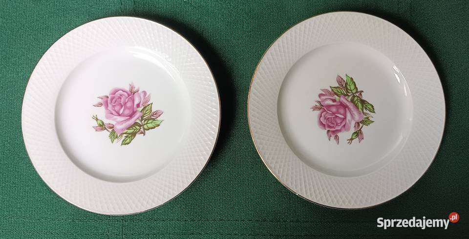 Porcelanowy talerz Oyamatsu Różowa róża sprzedam