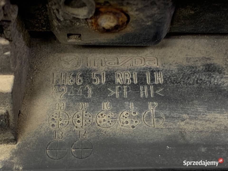 LISTWA DRZWI LEWY PRZÓD MAZDA CX7 SUV 0614