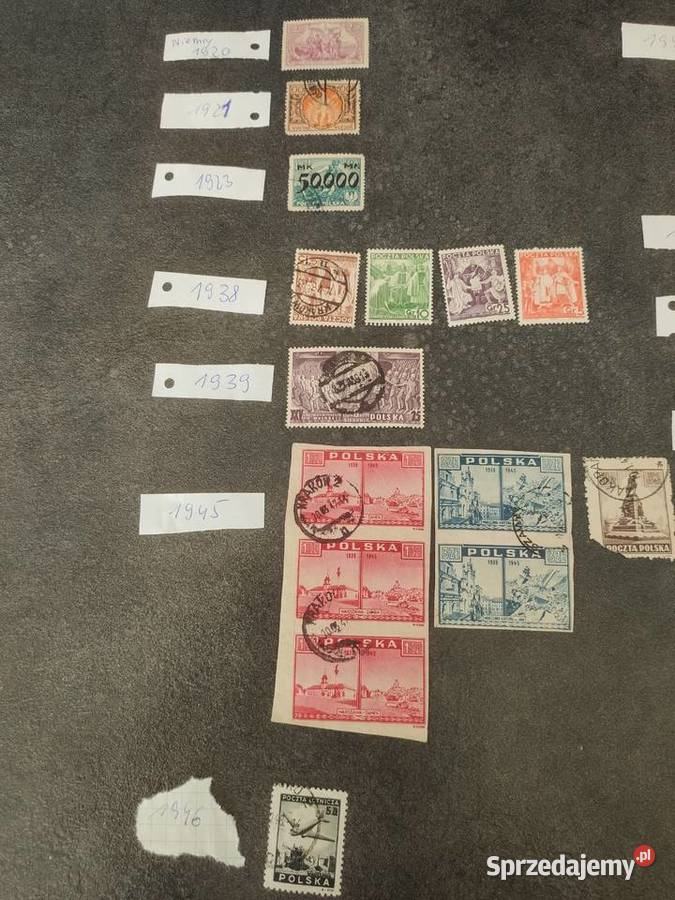 Znaczki polskie 1920 do 1954 Bolesławiec