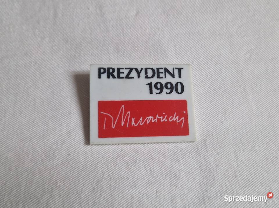 Prezydent 1990 Morawiecki plastikowa Warszawa