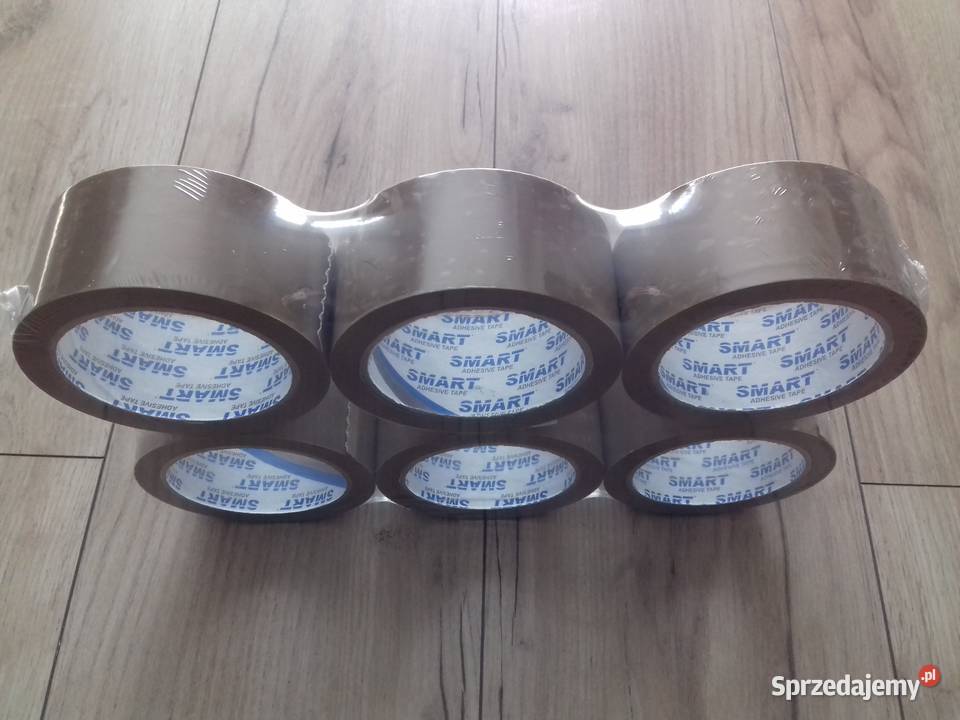 6x Taśmy pakowe przylepne Smart brązowa 48mmx91m Bydgoszcz
