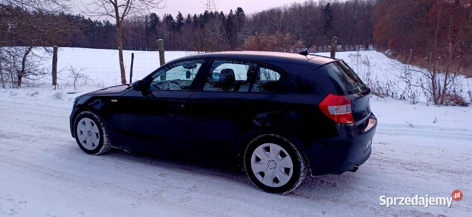 BMW SERIA 1 E 87 BENZYNA 16 2006 welurowa tapicerka Barwice