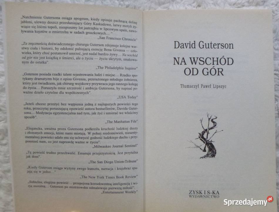 Na wschód gór David Guterson mazowieckie Warszawa