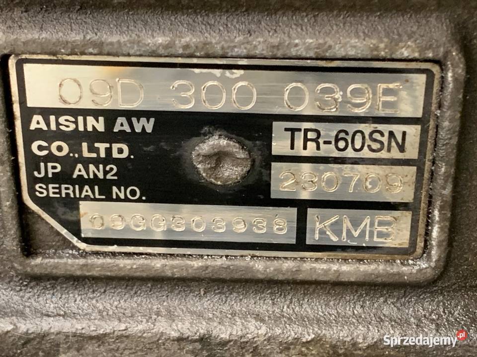 SKRZYNIA BIEGÓW AUDI Q7 4L KMB 30 240 0616 osobowe podkarpackie sprzedam