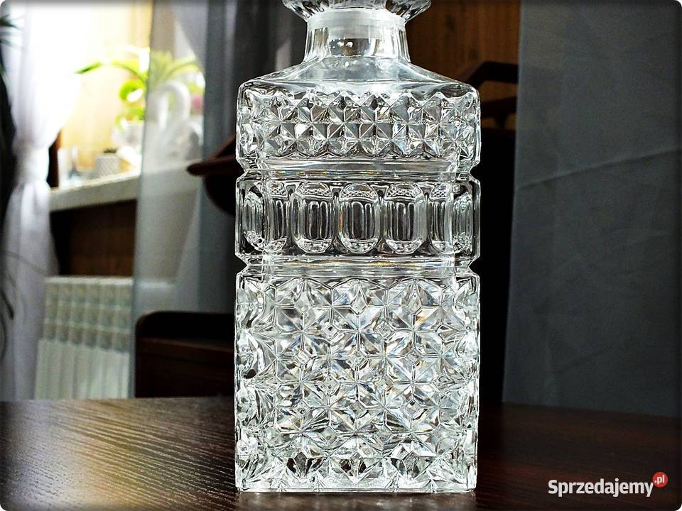 Stara Kryształowa Karafka BOHEMIA do Whisky Stan