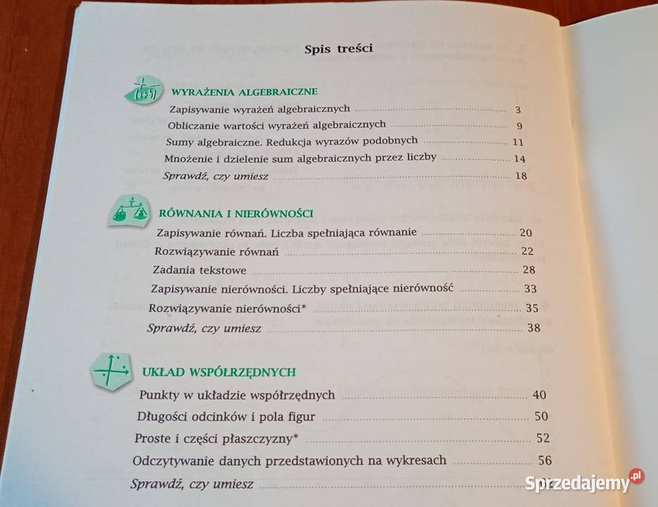 Matematyka z plusem 6 wyrażenia algebraiczne Rok wydania 2001 Podręczniki Gdańsk sprzedam