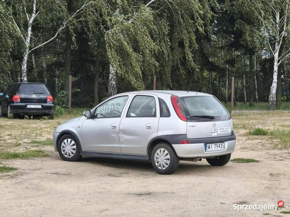 Opel Corsa 2003r 12 Benzyna 5 Drzwi Klimatyzacja klimatyzacja mazowieckie Warszawa