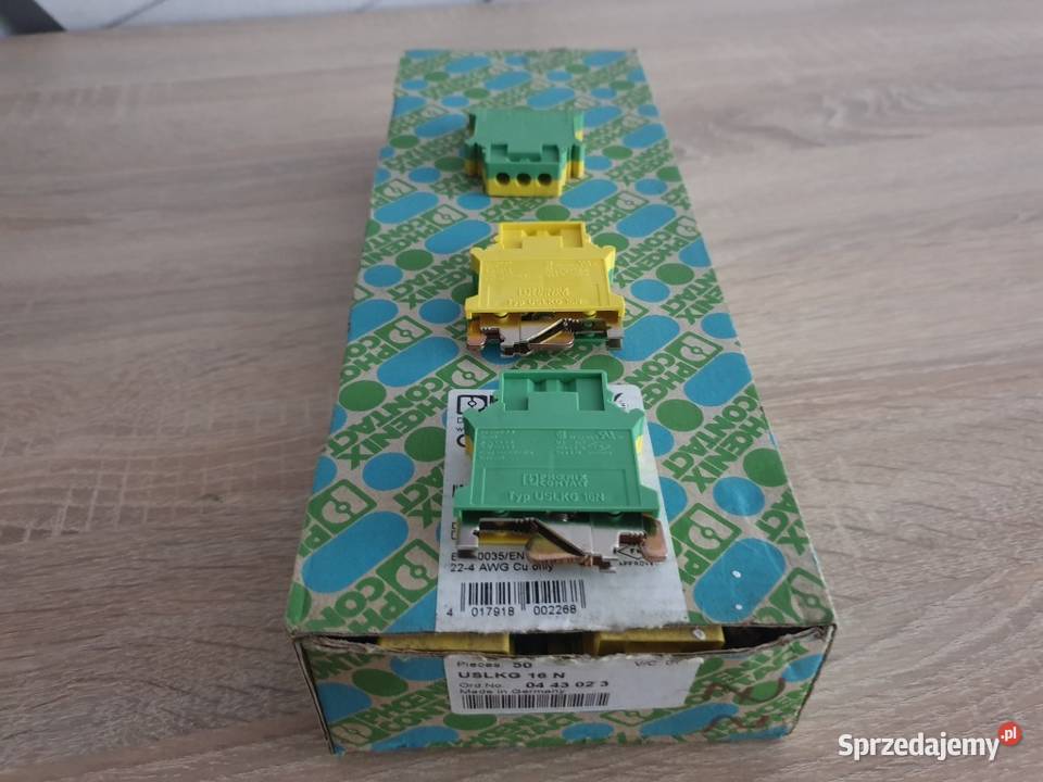 Złączka szynowa 50 Phoenix Contact USLKG 16 N PE Zielona Góra