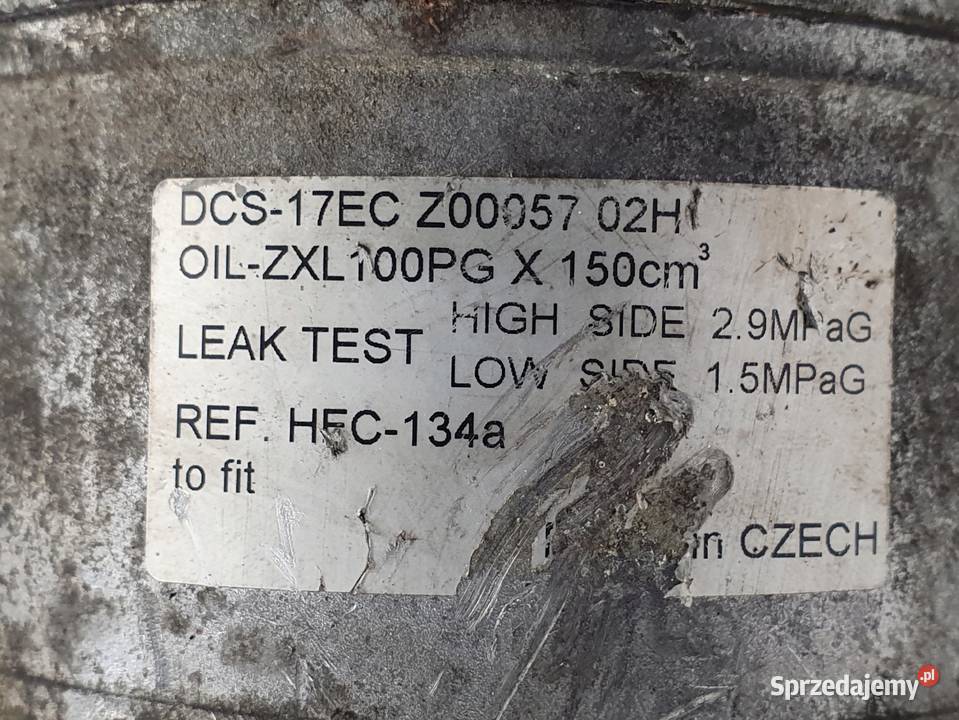 SPRĘŻARKA KLIMATYZACJI Volvo S60 II V60 20 D3 osobowe lubelskie Chełm