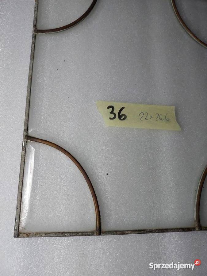 36 Witraż frontu starego zegara szafki szkło