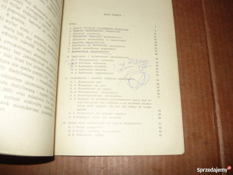 Konserwacja i eksploatacja akumulatorów 1957r Antykwariat sprzedam