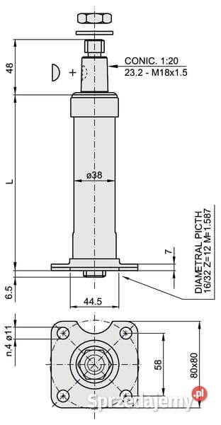 Kolumna kierownicza CSF0110400C COTPB400 Kamionna