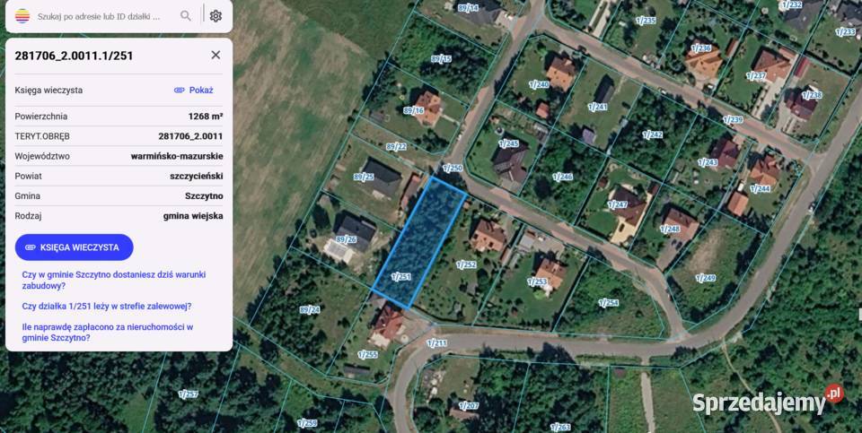 Wyjątkowa działka 1267 m 250 m jeziora Lipowa Sprzedaż Lipowa Góra Zachodnia