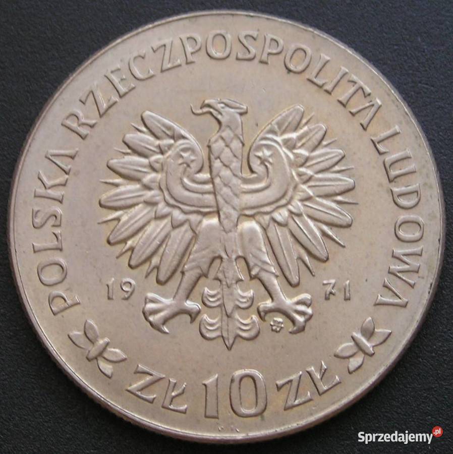 Polska 10 złotych 1971 Powstania Śląskie stan 12 Łódź sprzedam