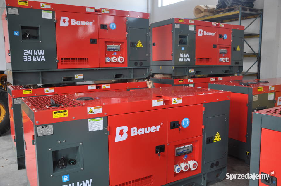 AGREGAT PRADOTWÓRCZY BAUER 16 33 40 50 80 KW Radom