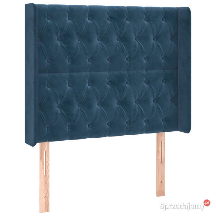 Łóżko kontynentalne materac i LED niebieski 128cm Warszawa