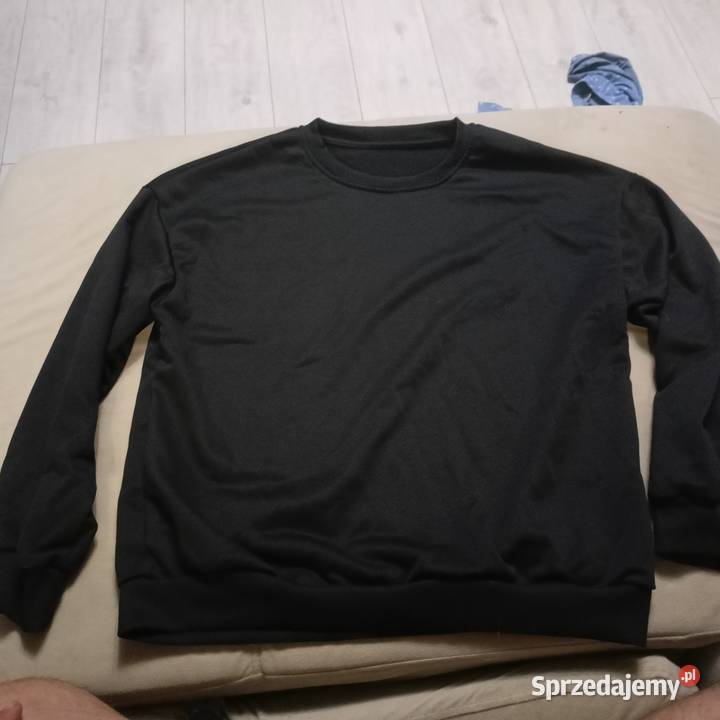 Czarna bluza BASIC M L gładka bez kaptura 100 wielkopolskie Weronikopole