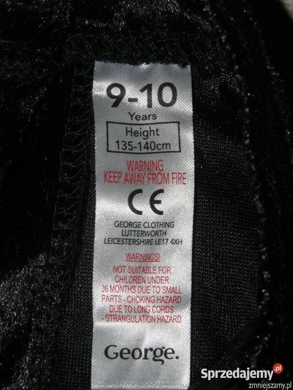 Strój kostium przebranie KOT KOTEK z ogonkiem Siedlce