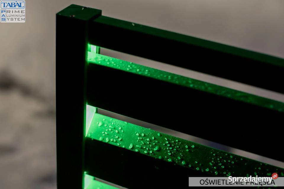 Aluminiowe zadaszenie furtki oświetlenie LED Lublin