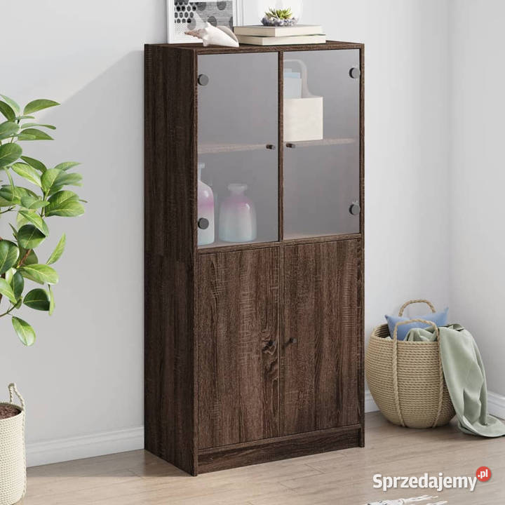 Szafka z drzwiczkami brązowy dąb 68x37x142 Warszawa