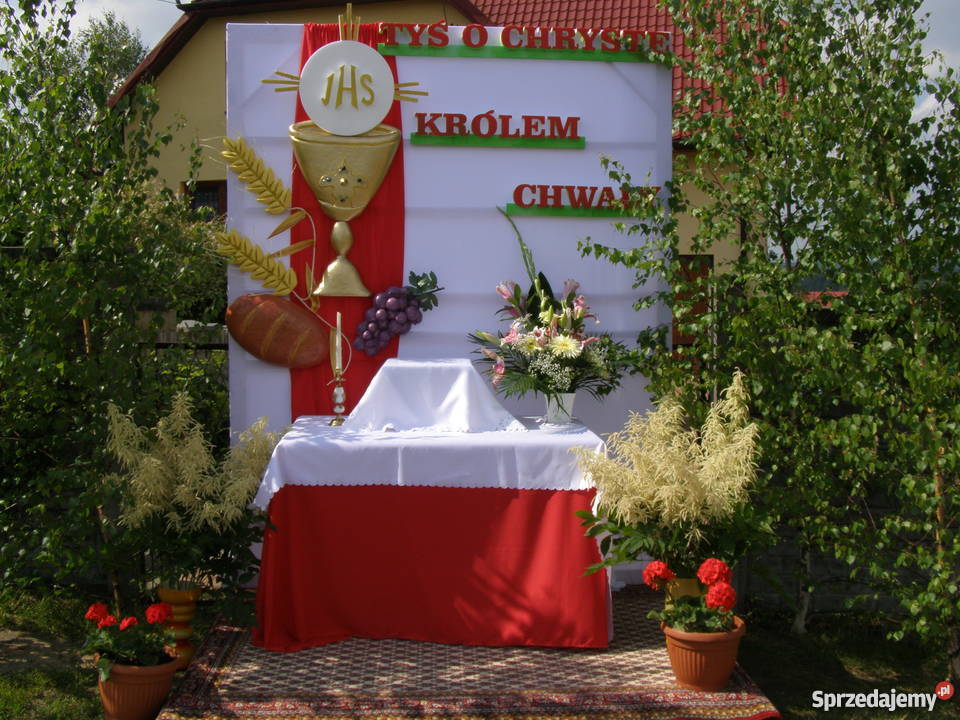 Chleb dekoracja Pierwsza Komunia Boże Ciało wielkopolskie Dobrzyca