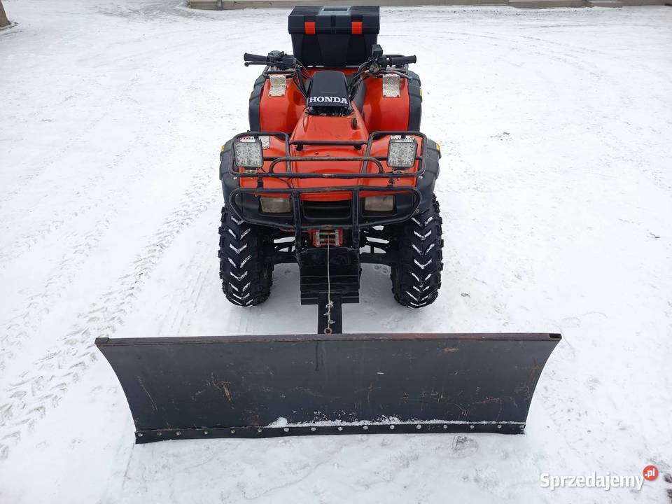 Quad Honda Fourtrax 350 4x4 Pług wyciąarka hak Motocykle, skutery, quady Wsola