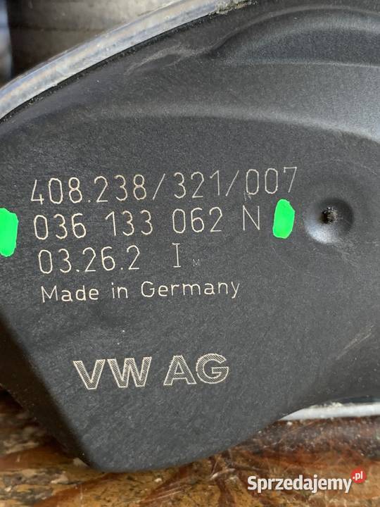Przepustnica VW 036133062N osobowe Margonin