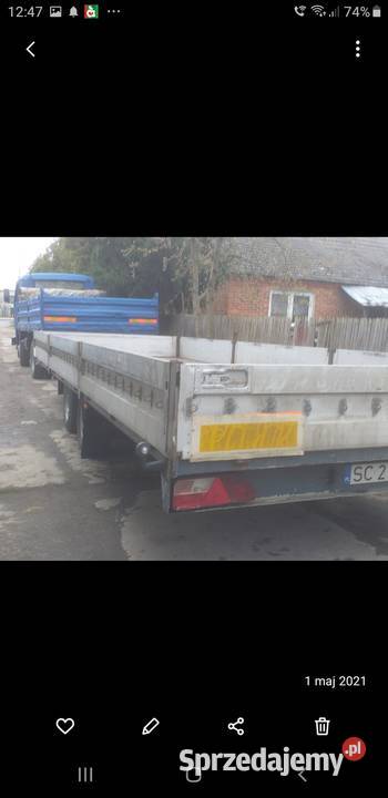 Przyczepa Konar dmc 35 t na poduszkach tandem podkarpackie Tarnobrzeg