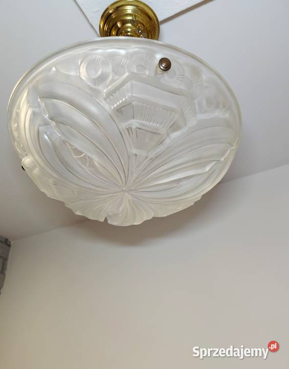 Lampa Art Deco Francja lata 30 H Mouynet vintage Kalisz